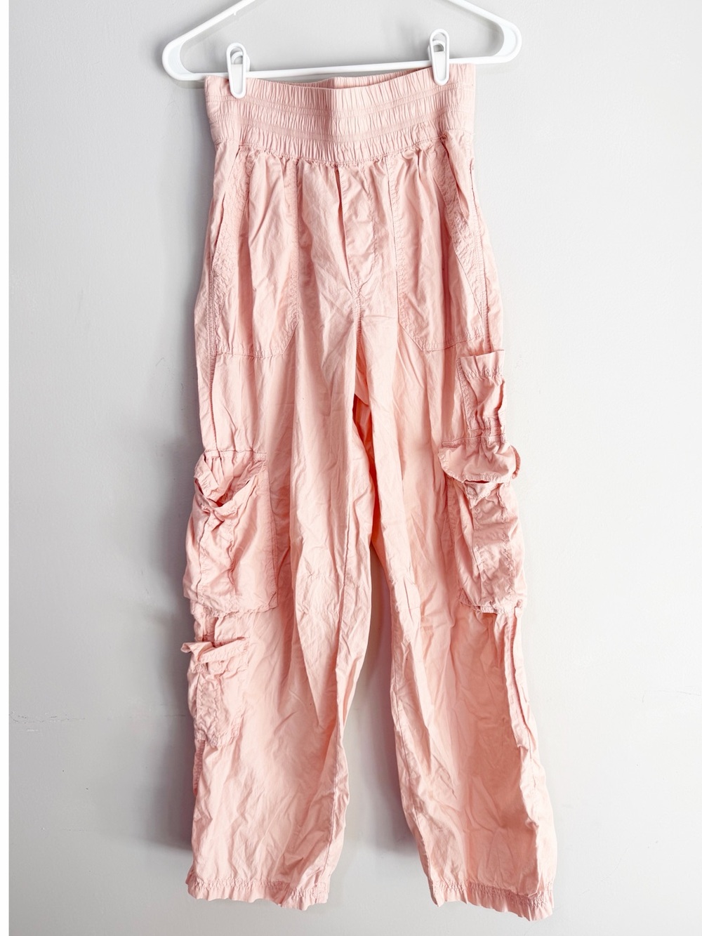 Aerie go for it baggy cargo pants ballet pink size small